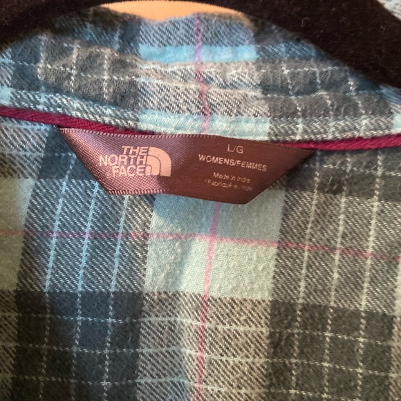 North Face plaid Flannel - Picture 2 of 2